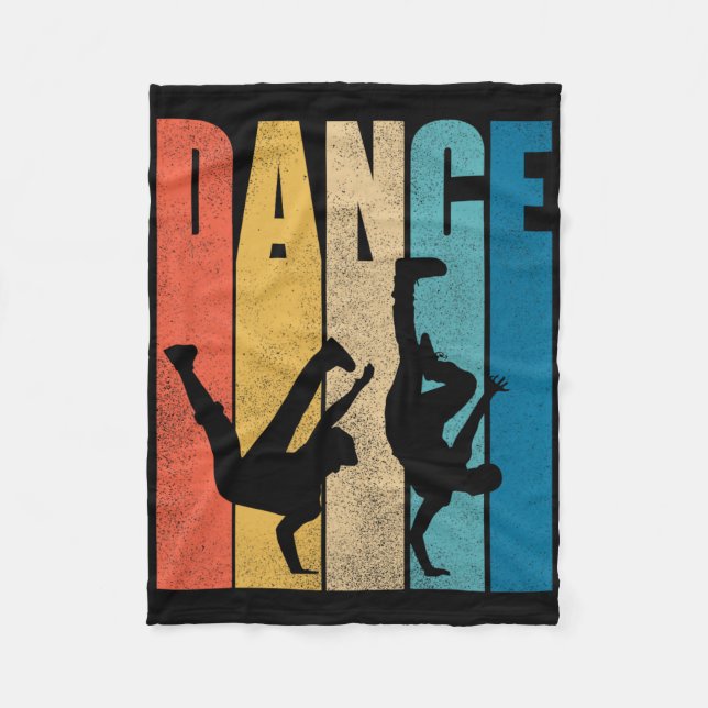 Dance Hip Hop Dancing Hiphop Dancer Breakdance Bre Fleece Blanket (Front)