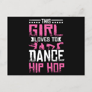 Dance Hip Hop Girl Postcard