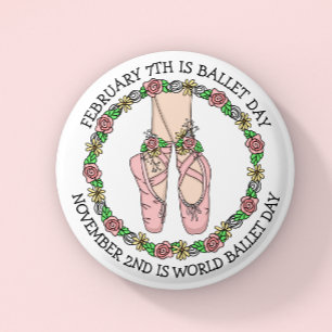Dance Holiday   Ballet Day Button
