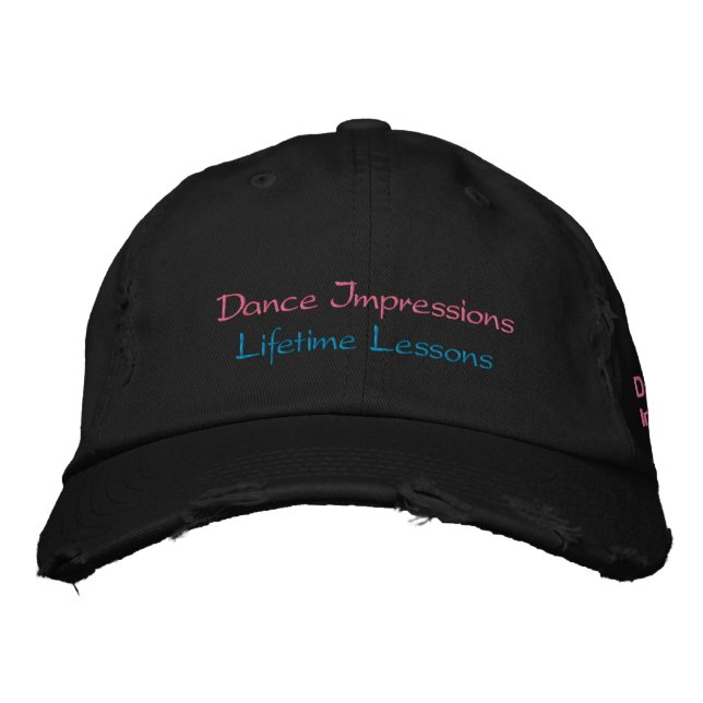 Dance Impressions Dance Mom Embroidered Baseball Cap (Front)