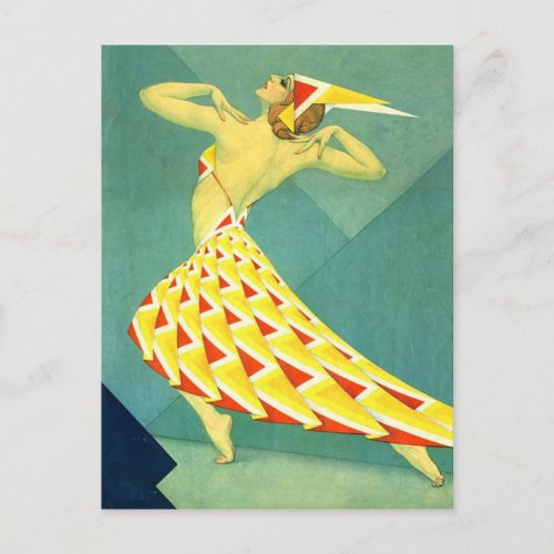 Dance in Deco Postcard