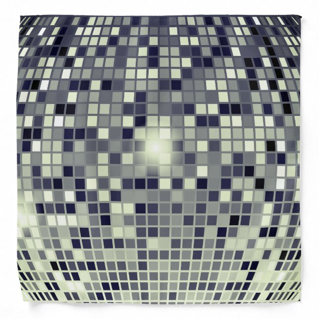 Dance in Retro Glamour - Vintage Disco Ball Bandana (Front)