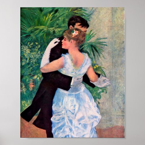 Dance in the city by Pierre_Auguste Renoir Poster