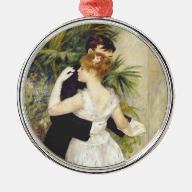 Dance in the City by Renoir Metal Ornament (Front)
