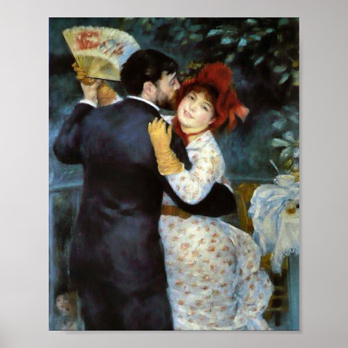 Dance in the country by Pierre_Auguste Renoir Poster