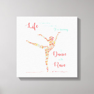 Dance in the rain Canvas Print