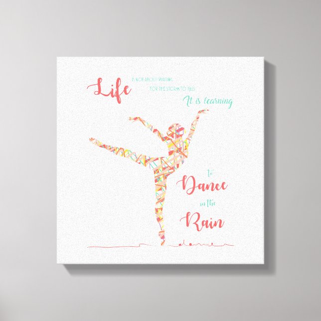 Dance in the rain Canvas Print (Front)