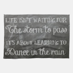 dance in the rain kitchen towel