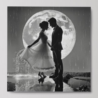 "Dance in the Rain – Moonlit Romance" Peel And Stick Photo Tile