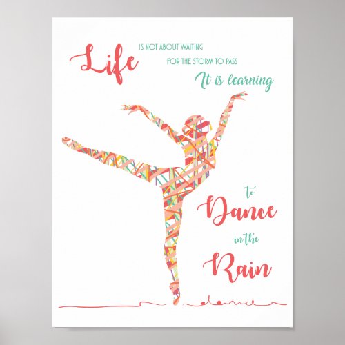 Dance in the rain Poster