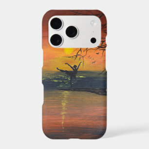 Dance in the Sunset Glow handmade artwork iPhone 17 Pro Case