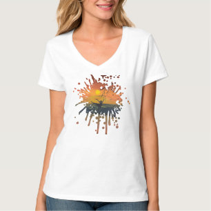 Dance in the Sunset Glow handmade artwork T-Shirt