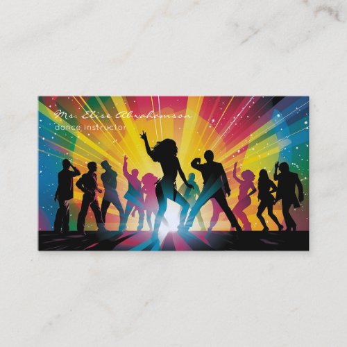 Dance Instructor Ballet Ballerina Teacher Business Card