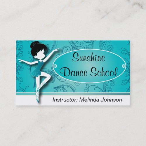 Dance Instructor   Ballet Dancer  Ballerina Business Card
