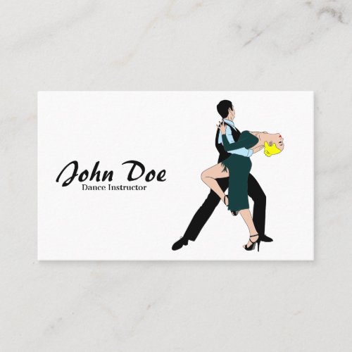 Dance Instructor Ballroom Business Card