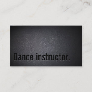 Dance instructor Bold Minimalist Business Card