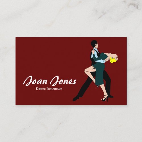 Dance Instructor Business Card