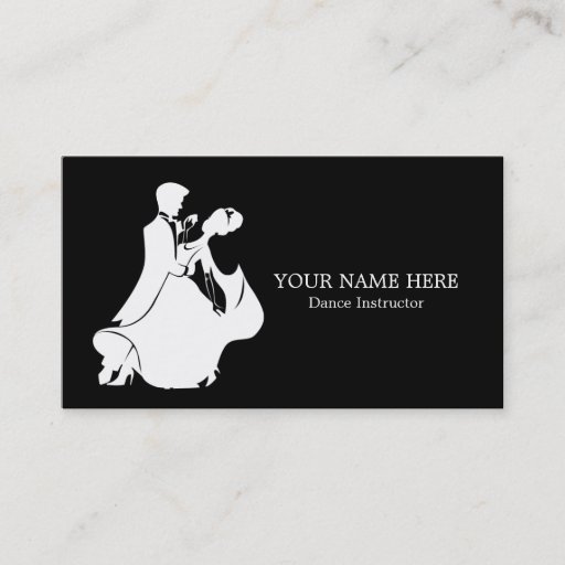 Customizable Dance Instructor Business Card Template