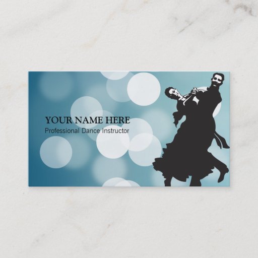 Customizable Dance Instructor Business Card Template