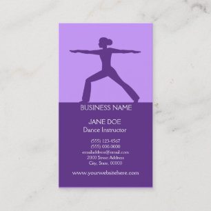Dance Instructor Business Card Template