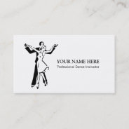 Dance Instructor Business Card Template at Zazzle