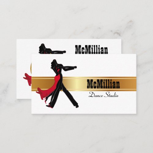 Dance Instructor Dance Studio Business Cards