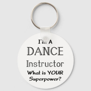 Dance instructor keychain