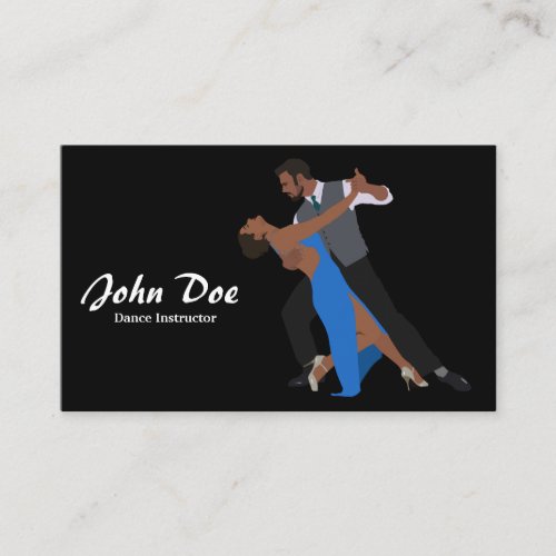 Dance Instructor Latin B Business Card