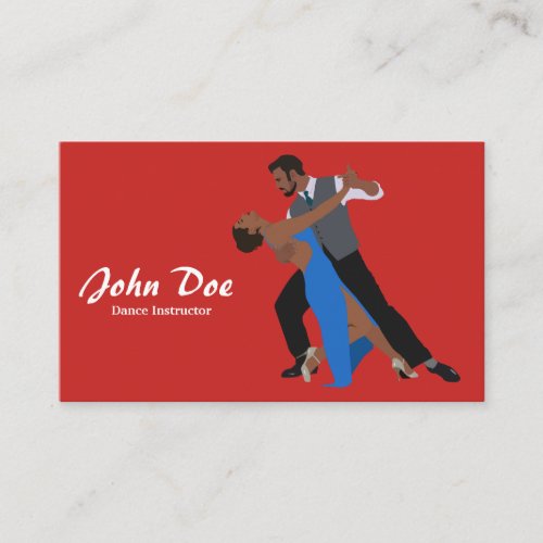 Dance Instructor Latin Business Card