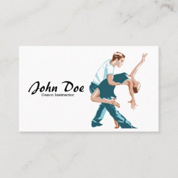 Dance Instructor Latin Business Card by Gifts_AtTheCorner at Zazzle