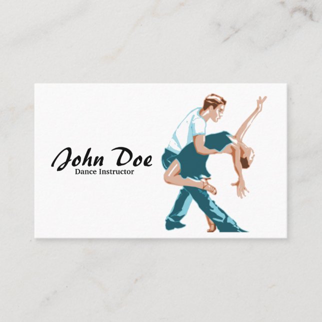 Dance Instructor Latin Business Card (Front)