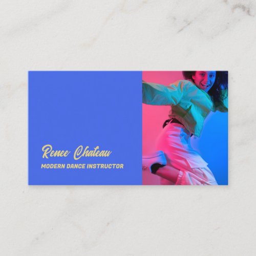 Dance Instructor Photo Business Card