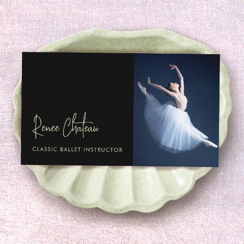 Dance Instructor Photo Business Card