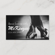 Dance, Instructor, Studio Lessons Business Card at Zazzle