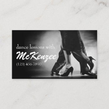 Dance  Instructor  Studio Lessons Business Card by olicheldesign at Zazzle