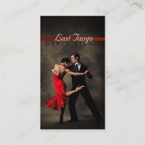 Dance, Instructor, Studio Lessons Business Card
