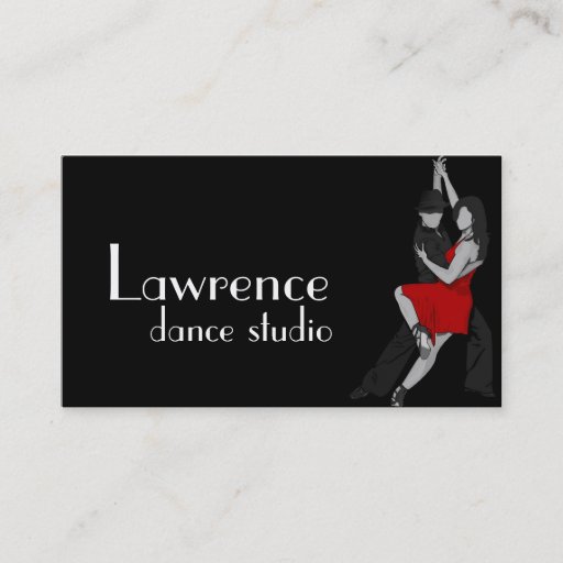 Customizable Dance Instructor Studio Lessons Business Card