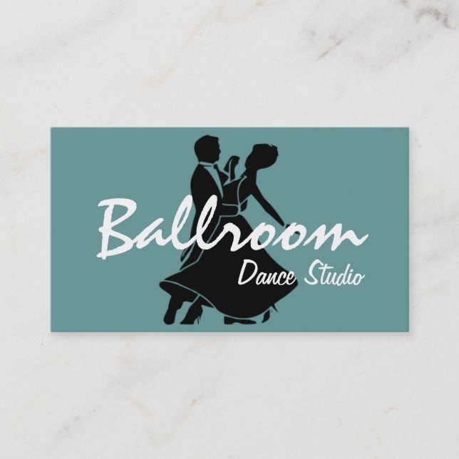 Dance Instructor Studio Lessons Business Card (Front)