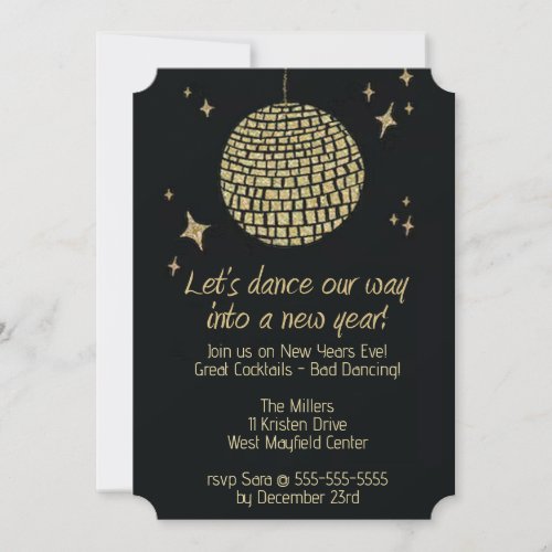 Dance Into A New Year Invitation