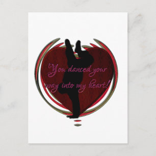 Dance into my heart postcard
