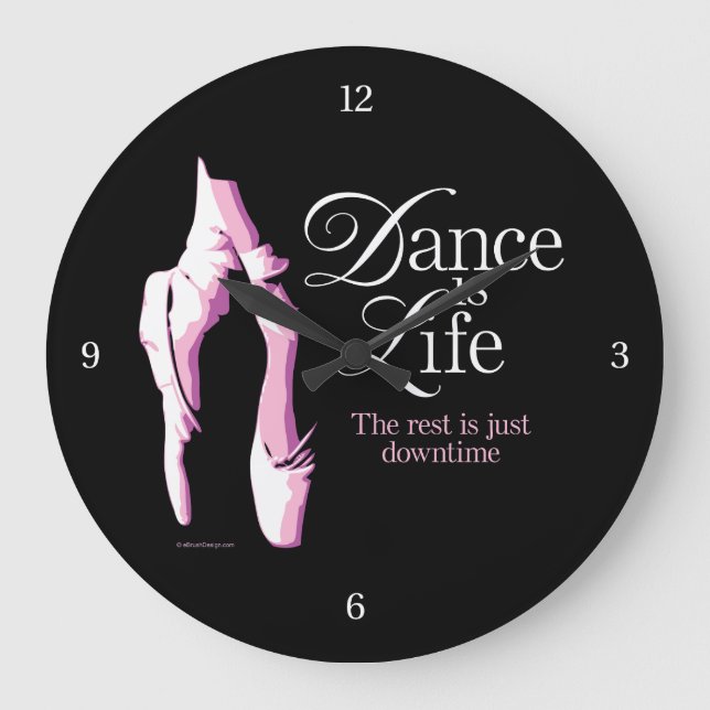 Dance Is Life Large Clock (Front)