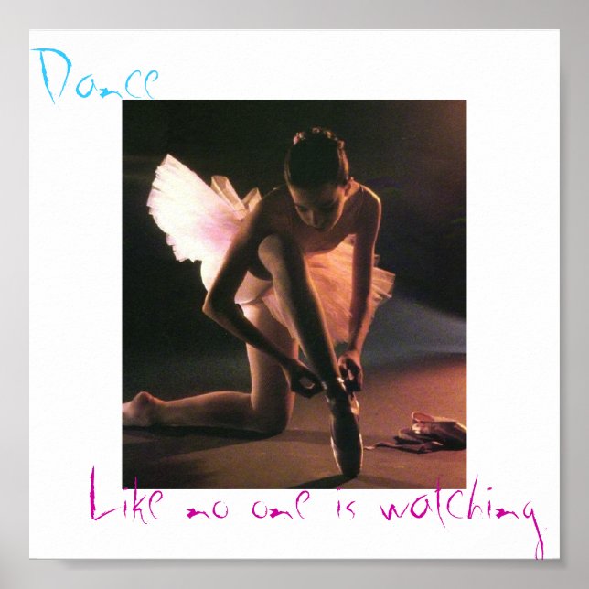 Dance is life poster (Front)