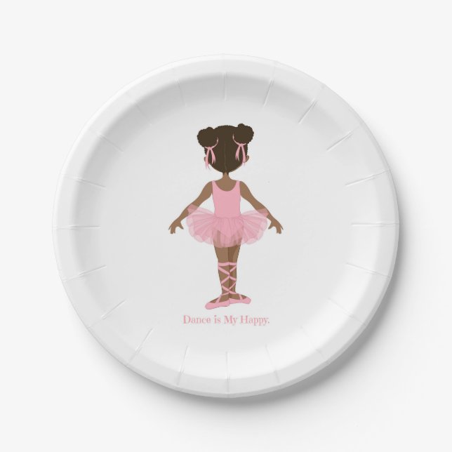 Dance is My Happy Paper Plates (Front)