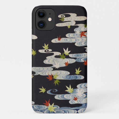 DANCE KIMONORUNNING WATERFALLING LEAVES Floral iPhone 11 Case