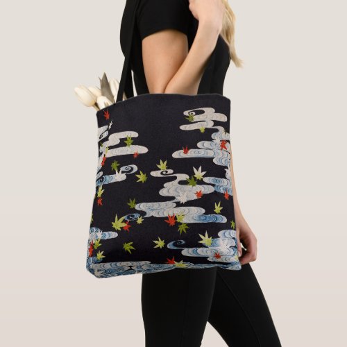 DANCE KIMONORUNNING WATERFALLING LEAVES Floral Tote Bag