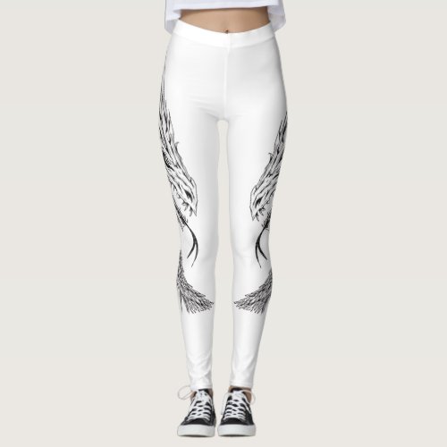 Dance Leggings with Dragon Design