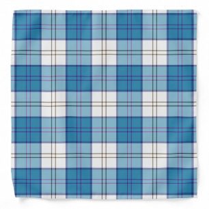 Dance - Lennox Turquoise Tartan Pocket Square Bandana