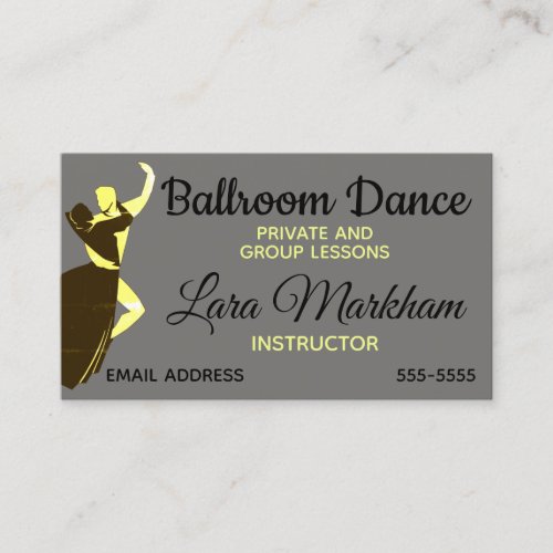Dance Lessons Business Card
