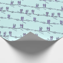 Dance Lessons Wrapping Paper (Blue)