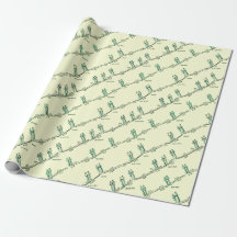 Dance Lessons Wrapping Paper (Yellow)
